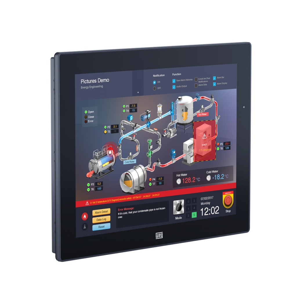 cMT3152X  Panel tocuh cMTX Series - Advance HMI Weintek 15"  1024 x 768  NEMA 4, IP66  Quadcore 1.6GHz  24VDC +/- 20%    2 Ethernet ports I/O Remote 1080P 1GB / 4GB  EA2.0